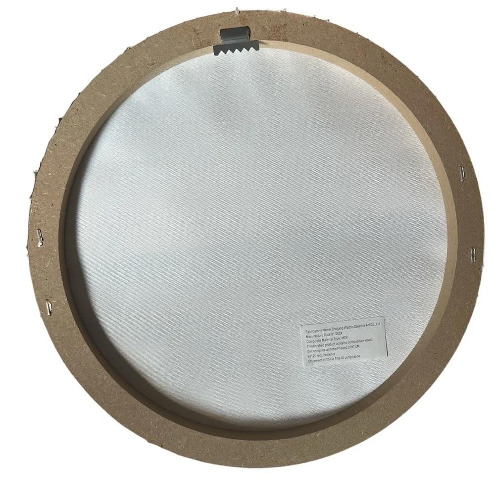 Coastal Landscape Round Wall Art - Blue and Gray (set of 2)